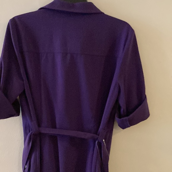 MICHAEL Michael Kors Purple Utility Dress M NWOT - Picture 13 of 16